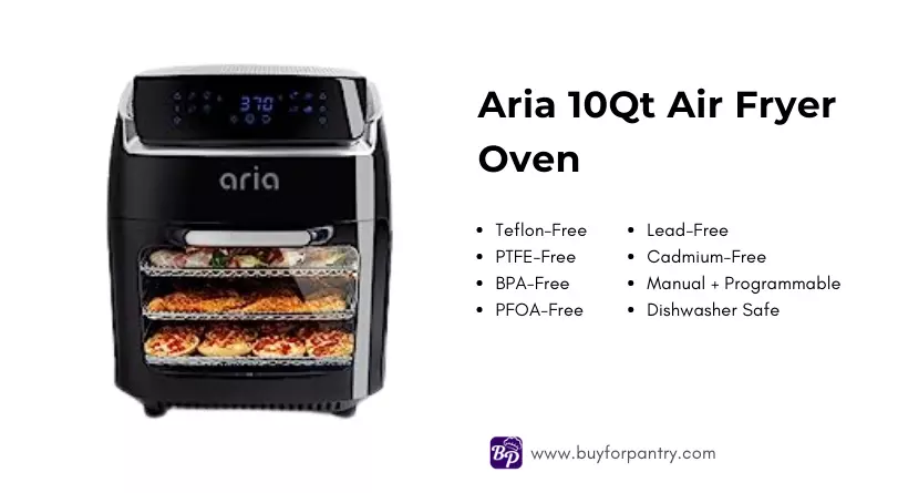 Aria AAO-890 10Qt Air Fryer Oven with Rotisserie
