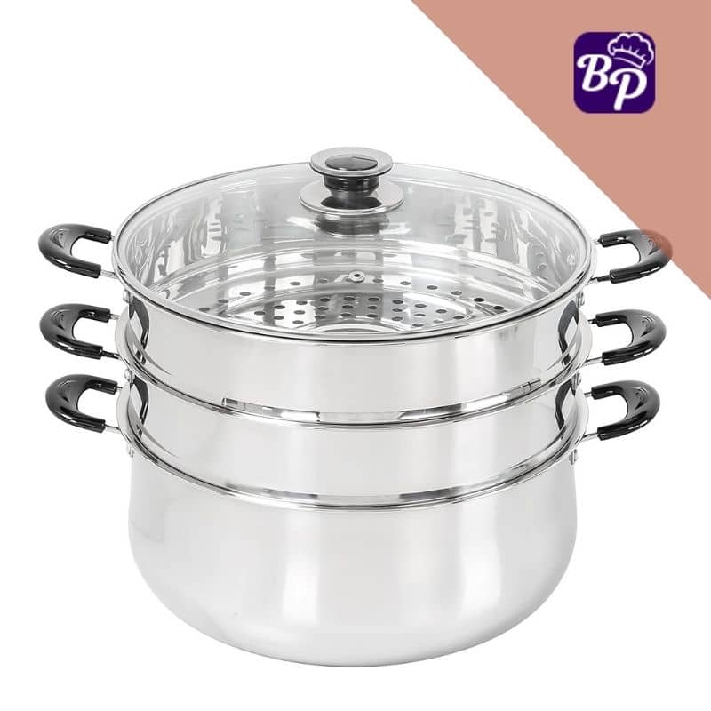 Electric vegetable steamer (3 tier stainless steel steamer / Best rated electric food steamer)