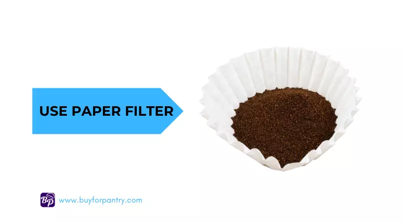 Use paper filter to remove cafestol