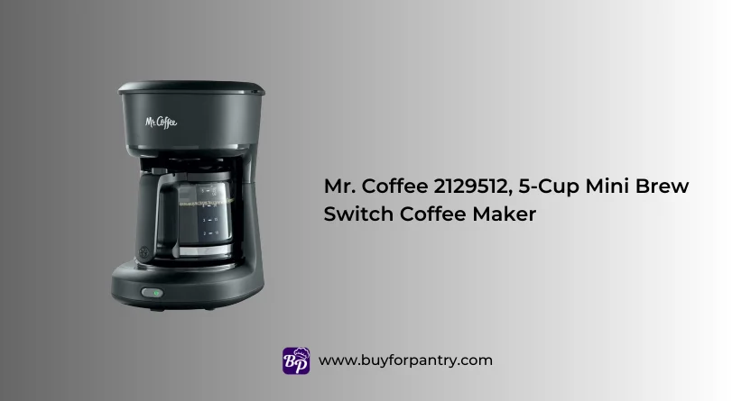 Mr. Coffee 2129512, 5-Cup Mini Brew Switch Coffee Maker